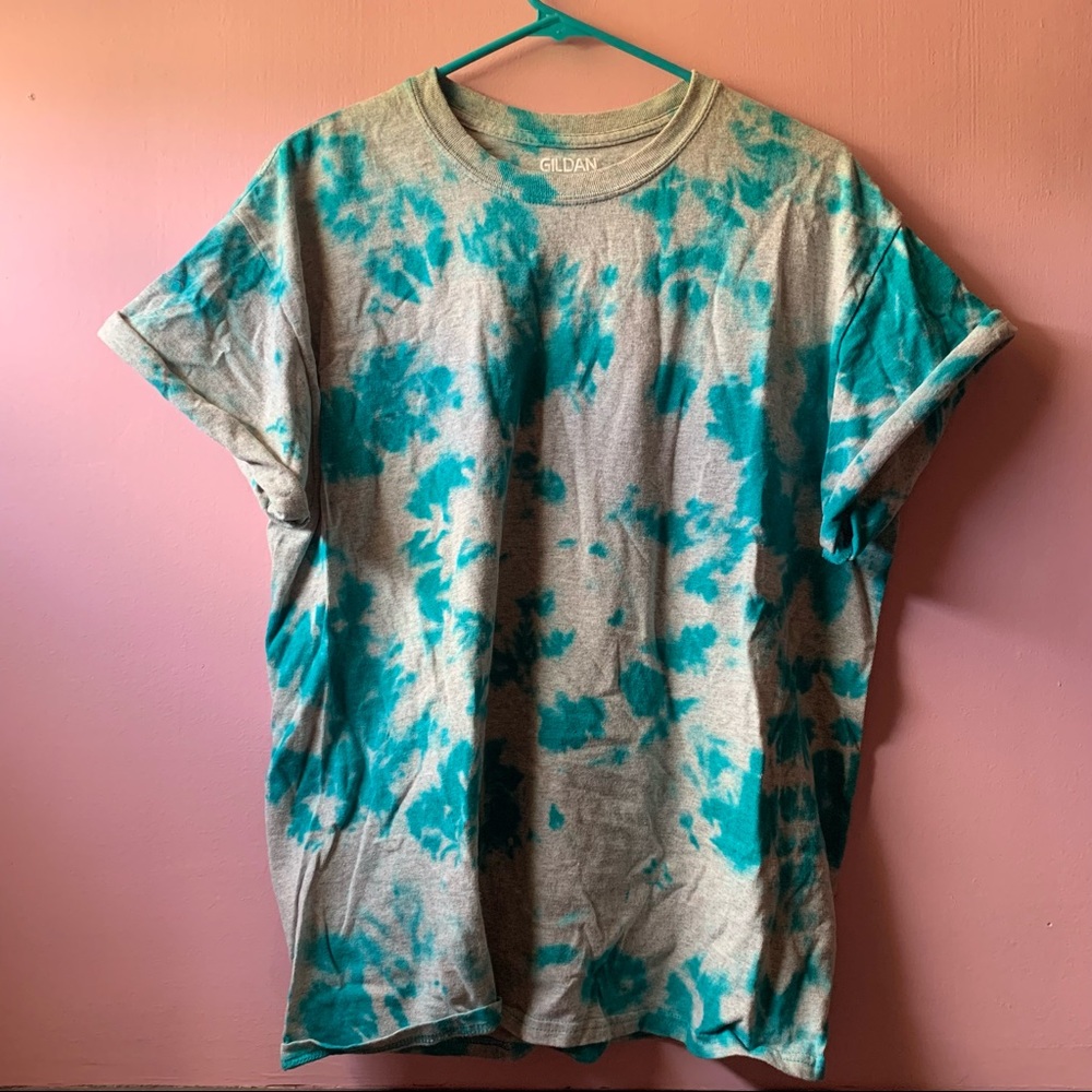 🆕Size L Teal/Grey Tie Dye TShirt
